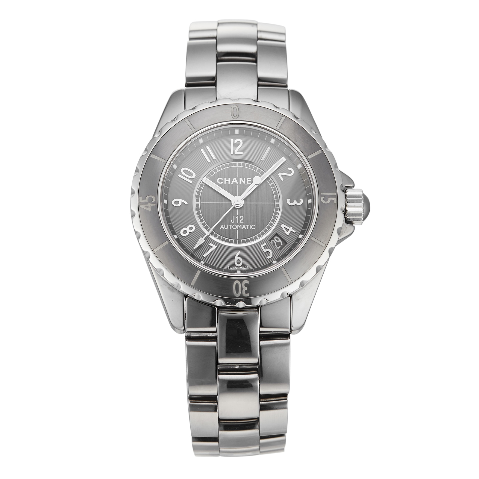 Watch Chanel J12 Chromatic | J12 H3155 Titanium Ceramic - Baguette-Cut  Diamonds - 41mm