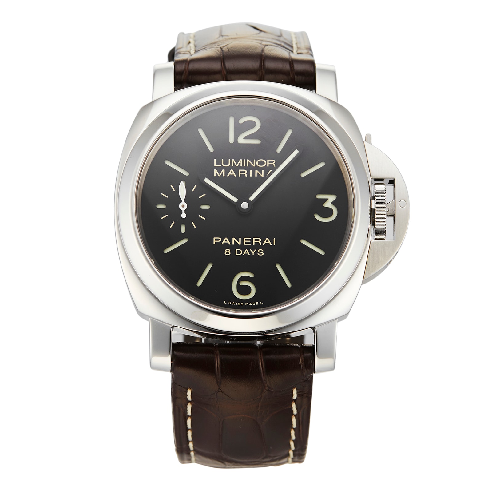 Pre Owned Panerai Pre Owned Panerai Luminor 8 Days Mens Watch