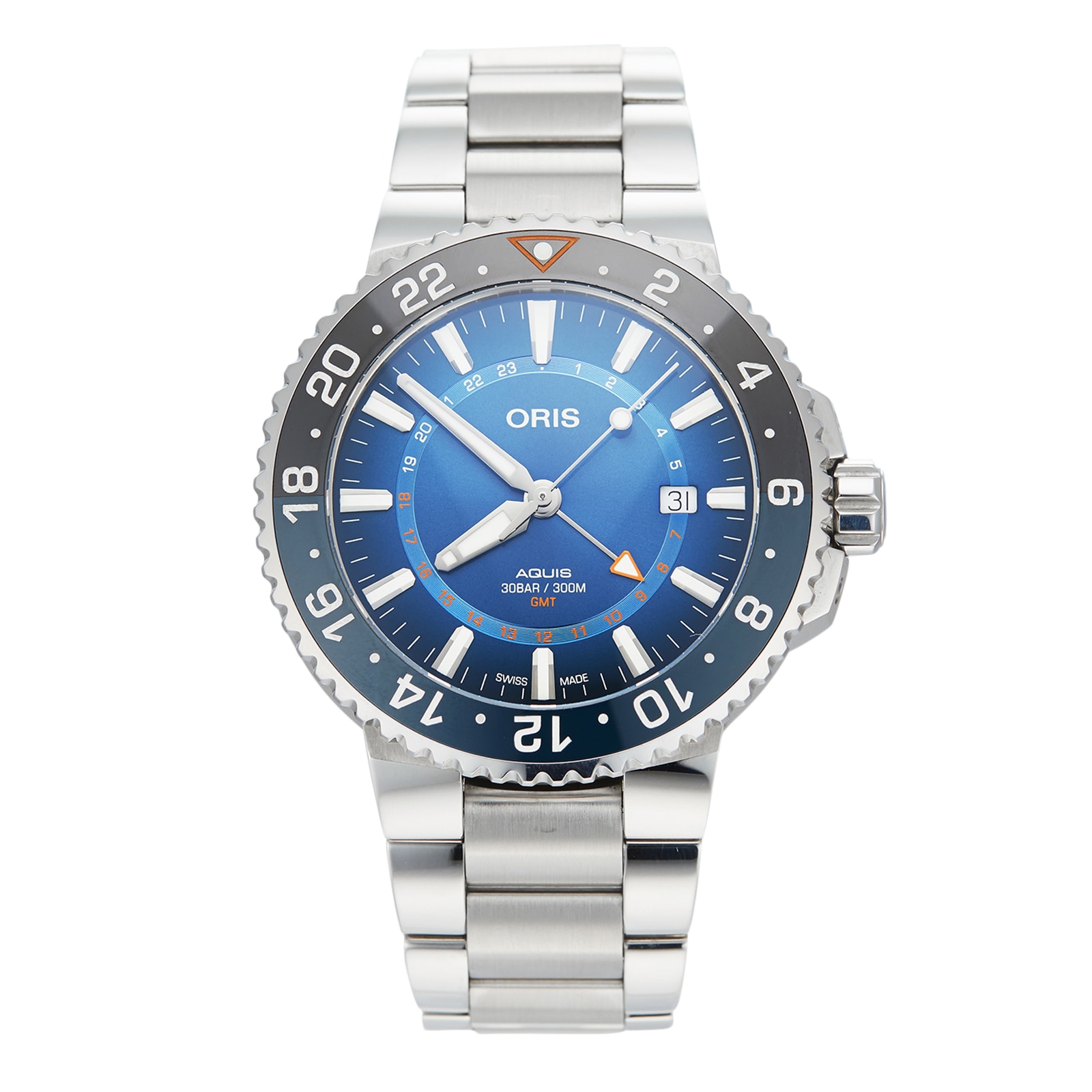 Pre owned oris outlet aquis