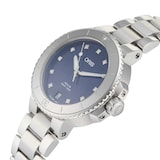 Pre-Owned Oris Aquis Date Diamonds Ladies Watch 01 733 7731 4195-07 8 18 05P