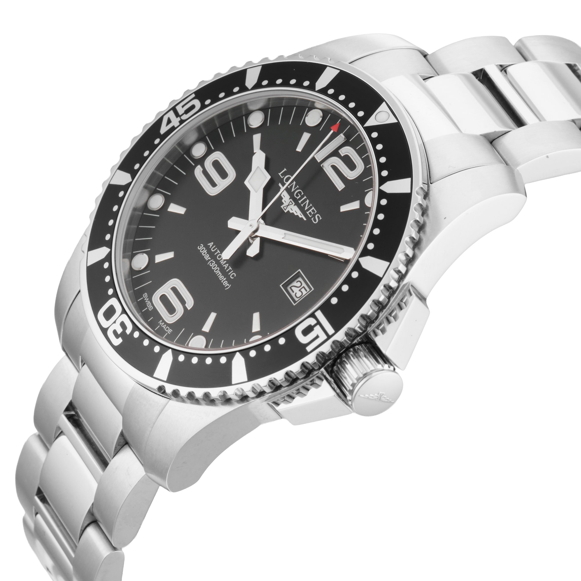 Pre-Owned Longines HydroConquest 44mm Stainless Steel Pre-Owned Longines HydroConquest 44mm Stainless Steel