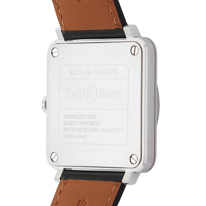 Pre-Owned Bell & Ross BRS Steel Heritage Mens Watch BRS-HERI-ST/SCA