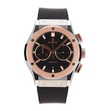 Pre-Owned Hublot Classic Fusion Chronograph Titanium King Gold Mens Watch 521.NO.1181.RX