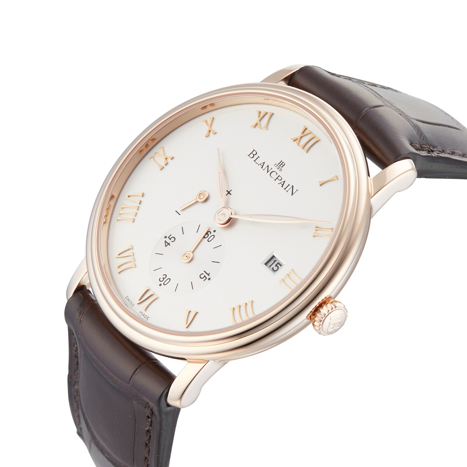Pre-Owned Blancpain Pre-Owned Blancpain Villeret Ultraplate Mens Watch 6606-3642-55B Pre-Owned Blancpain Pre-Owned Blancpain Villeret Ultraplate Mens Watch 6606-3642-55B