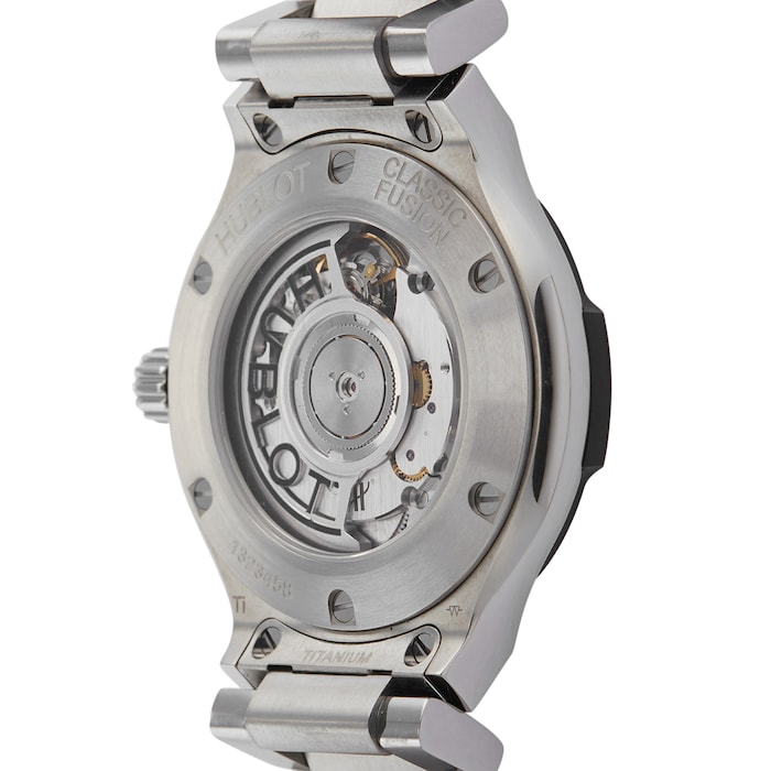 Pre-Owned Hublot Pre-Owned Hublot Classic Fusion Titanium Mens Watch 568.NX.1170.NX