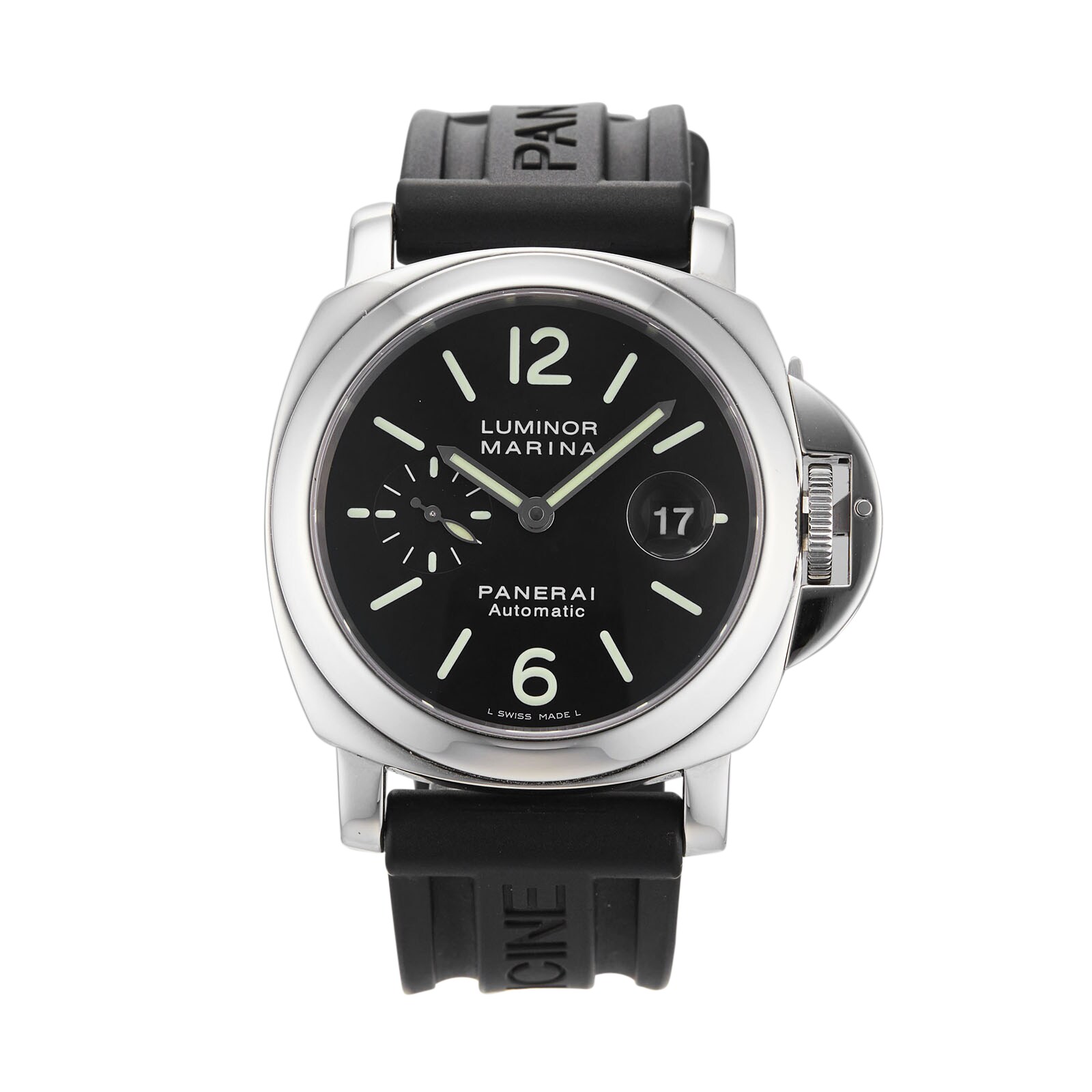 Pre-Owned Panerai Pre-Owned Panerai Luminor Marina Mens Watch PAM00104 Pre-Owned Panerai Pre-Owned Panerai Luminor Marina Mens Watch PAM00104
