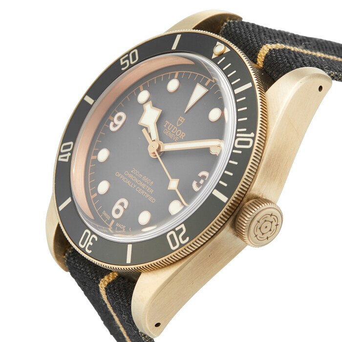 Pre-Owned Tudor Black Bay Bronze Mens Watch M79250BA-0002