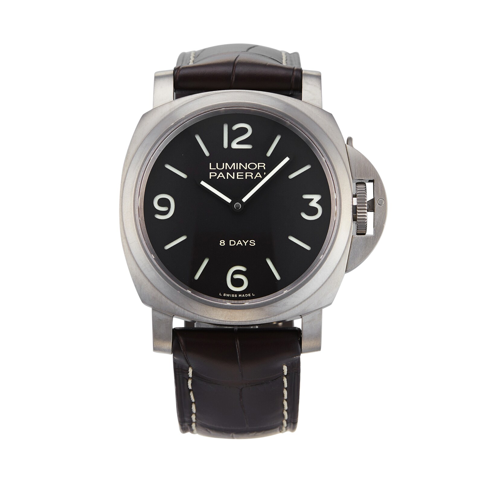 Pre-Owned Panerai Pre-Owned Panerai Luminor Base 8 Days Mens Watch PAM00562 Pre-Owned Panerai Pre-Owned Panerai Luminor Base 8 Days Mens Watch PAM00562