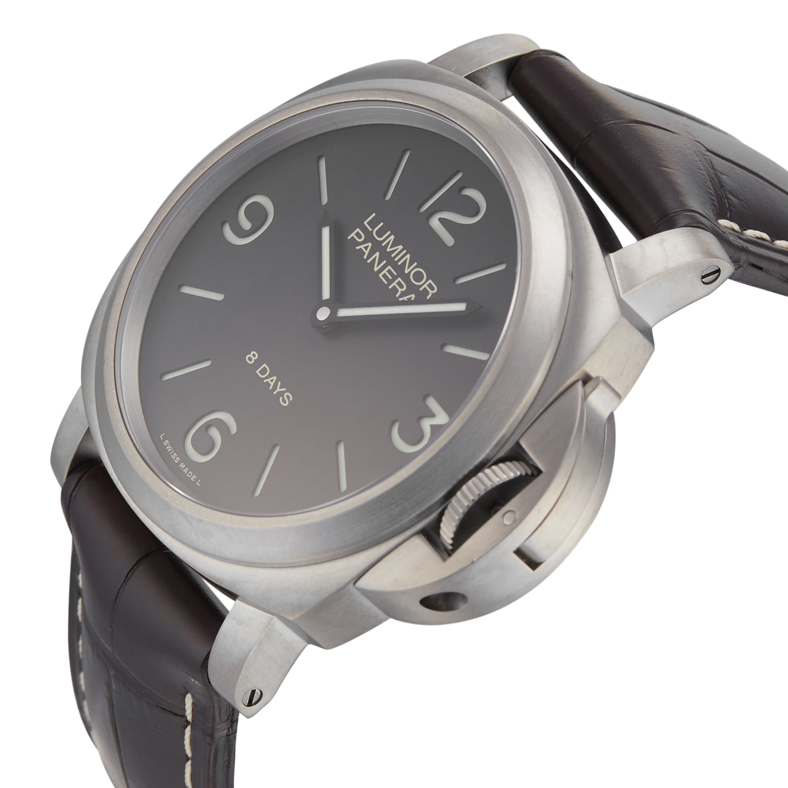 Pre-Owned Panerai Panerai Luminor Base 8 Days Mens Watch PAM00562