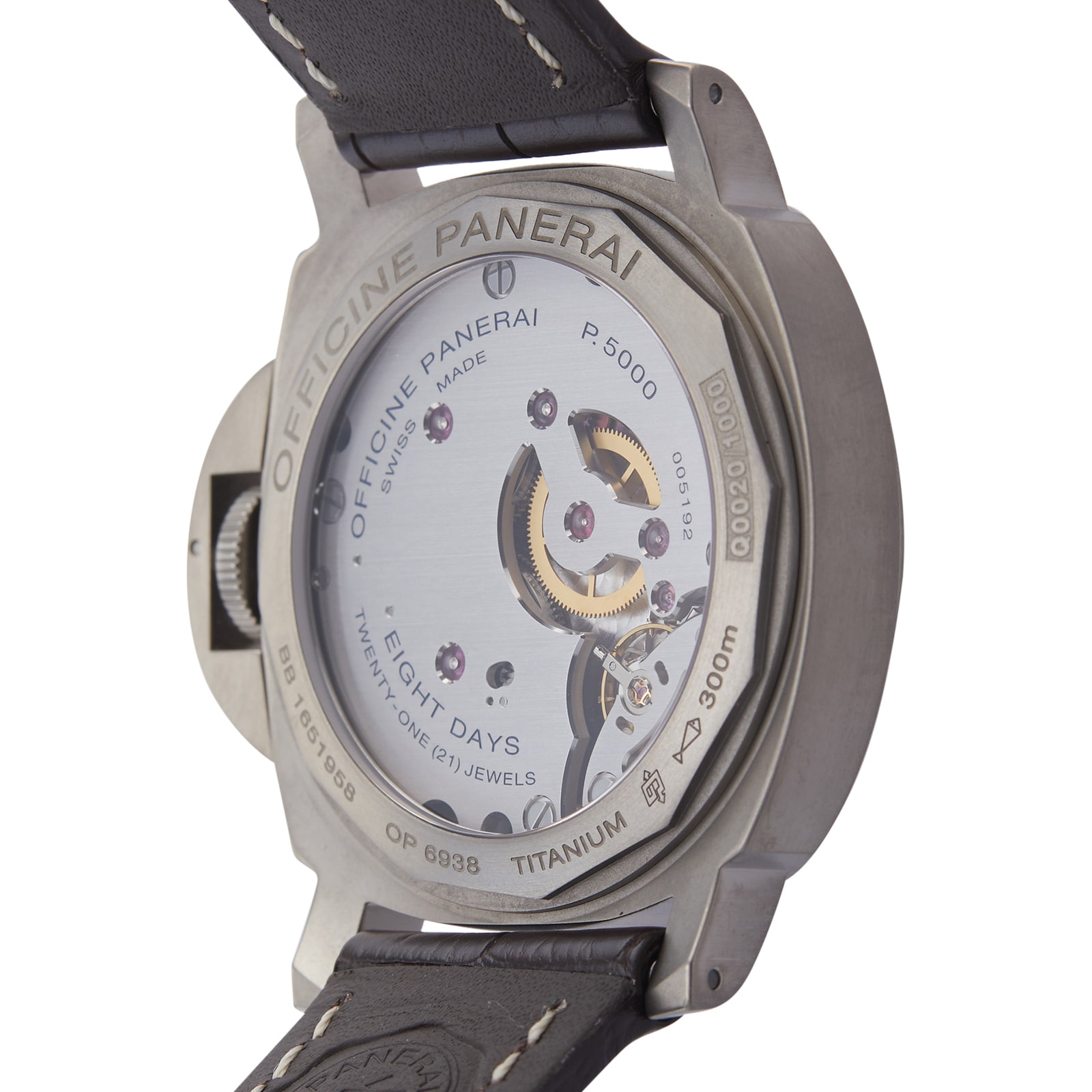 Pre-Owned Panerai Panerai Luminor Base 8 Days Mens Watch PAM00562