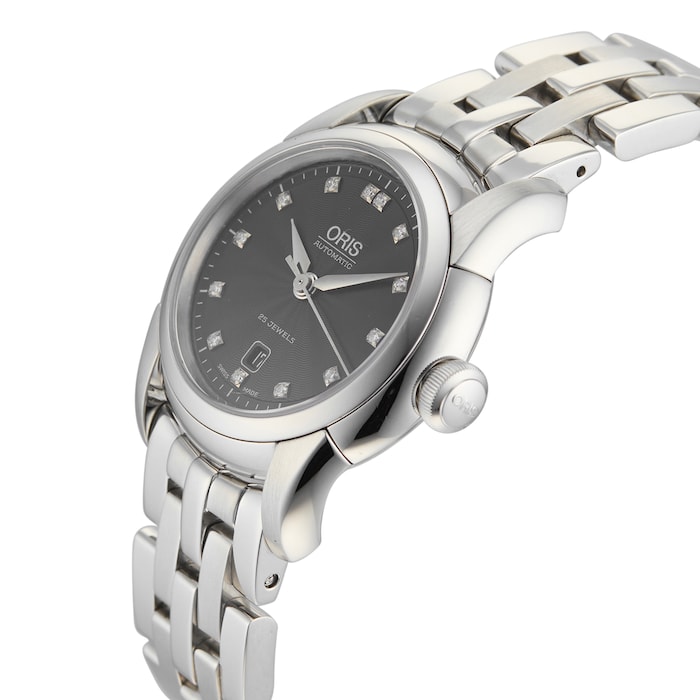 Pre-Owned Oris Artelier Lady Date Diamonds Ladies Watch 01 561 7548 4094-07 8 16 71