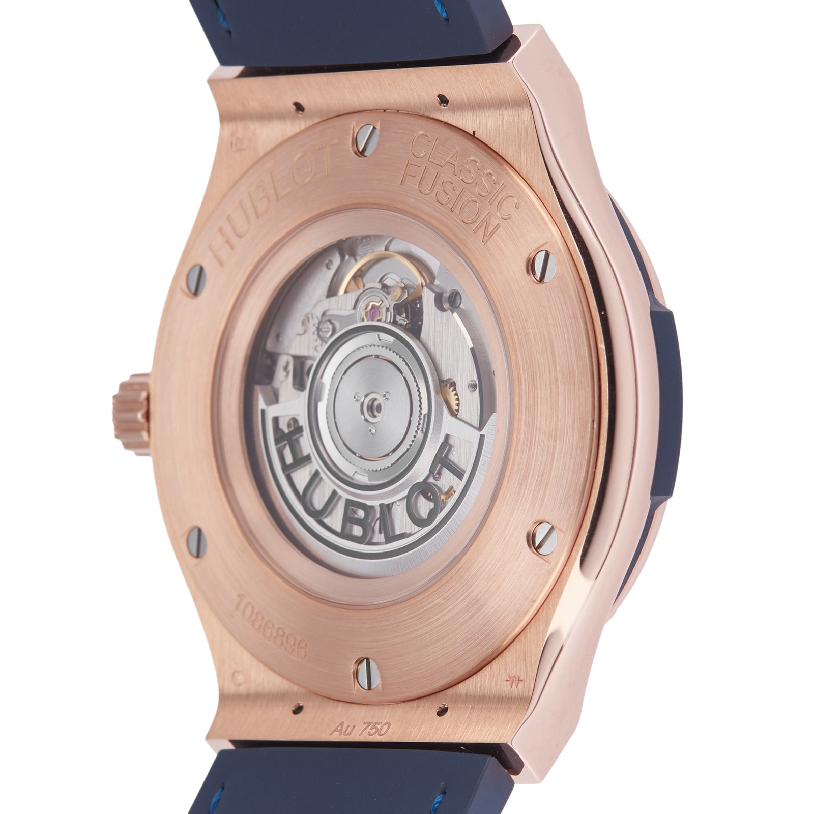 Pre-Owned Hublot Classic Fusion King Gold Blue Mens Watch 511.OX.7180.LR Pre-Owned Hublot Classic Fusion King Gold Blue Mens Watch 511.OX.7180.LR