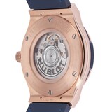 Pre-Owned Hublot Pre-Owned Hublot Classic Fusion King Gold Blue Mens Watch 511.OX.7180.LR