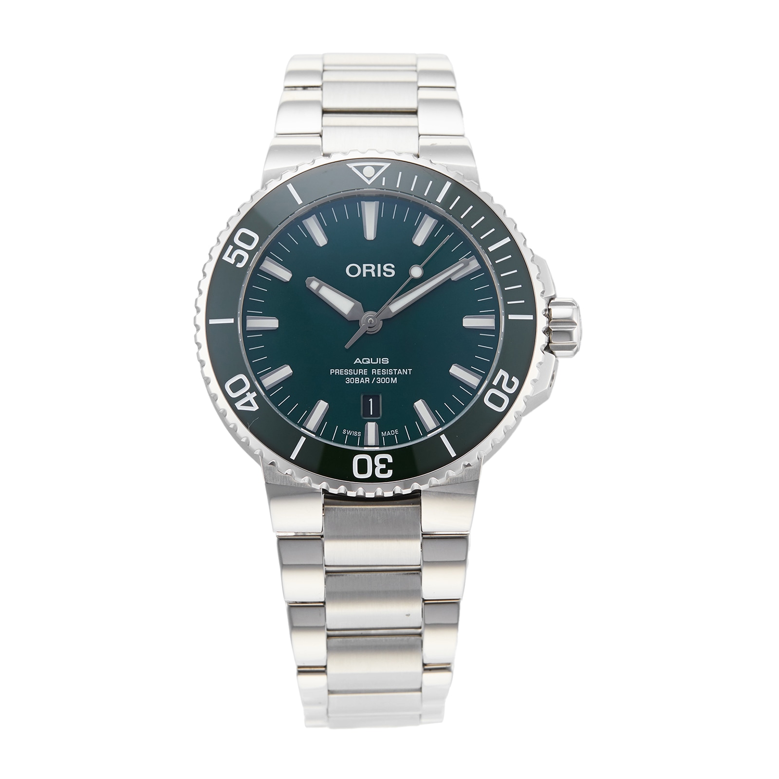 Pre Owned Oris Pre Owned Oris Aquis Date Mens Watch 01 733 7730