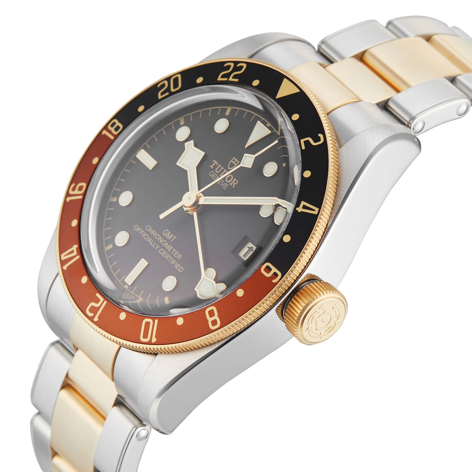 Pre-Owned Tudor Black Bay GMT S&G Mens Watch M79833MN-0001 Pre-Owned Tudor Black Bay GMT S&G Mens Watch M79833MN-0001