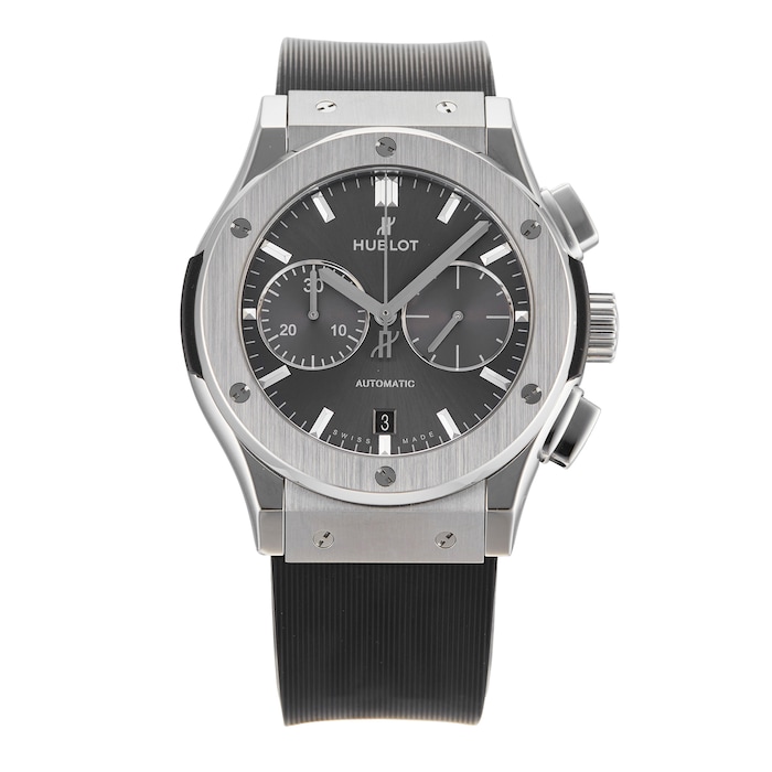 Pre-Owned Hublot Classic Fusion Chronograph Titanium Mens Watch 521.NX.1171.LR