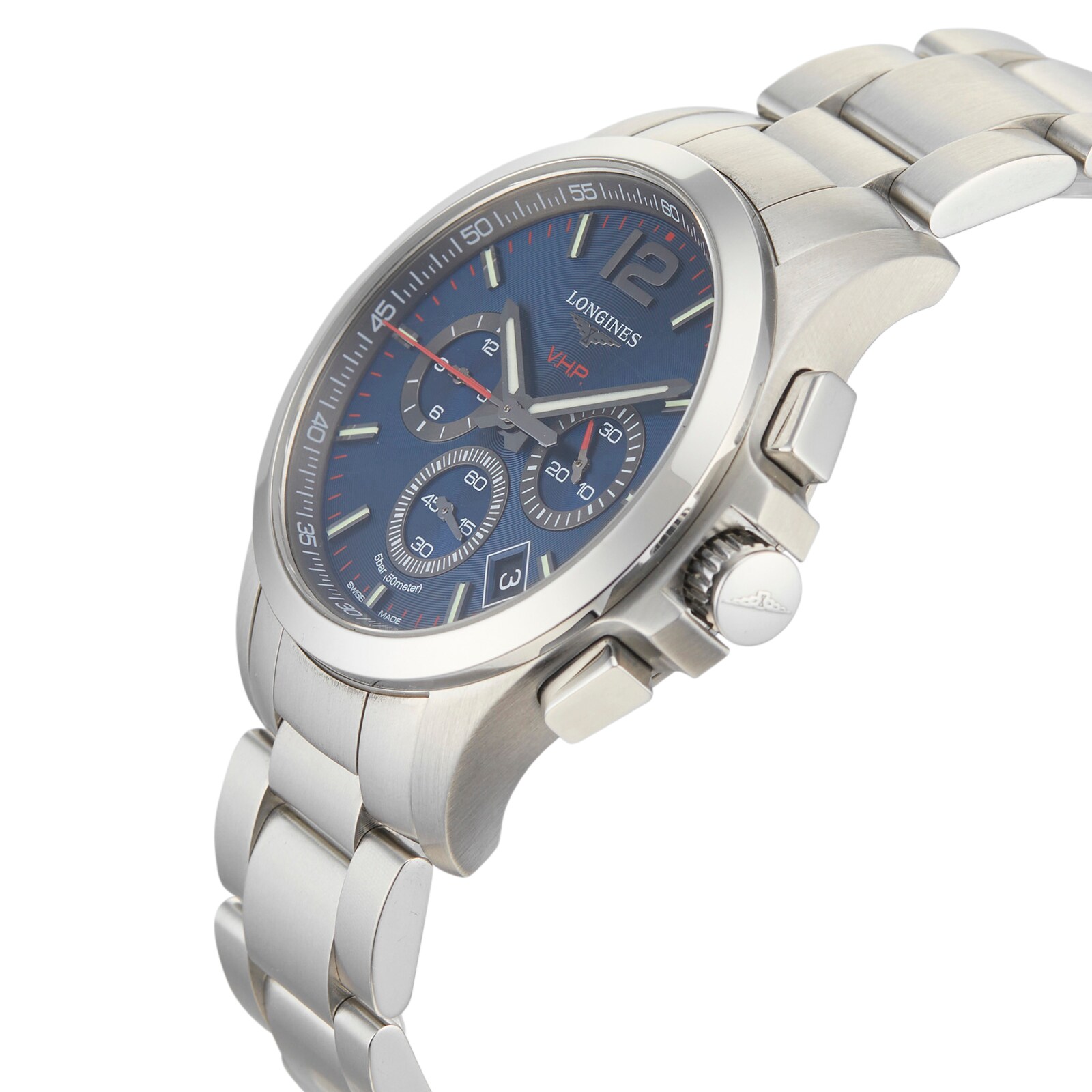 Pre-Owned Longines Pre-Owned Longines Conquest VHP Mens Watch L3.717.4.96.6 Pre-Owned Longines Pre-Owned Longines Conquest VHP Mens Watch L3.717.4.96.6