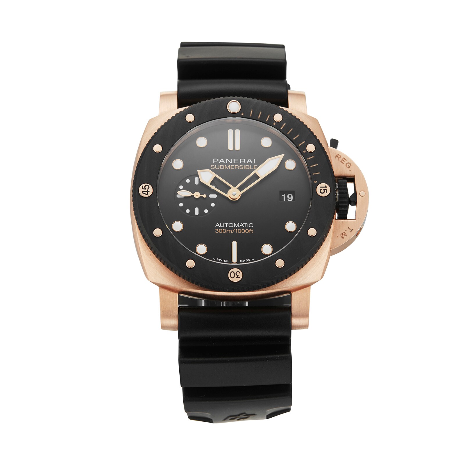 Pre-Owned Panerai Pre-Owned Panerai Submersible Quaranta Quattro Mens Watch PAM02070 Pre-Owned Panerai Pre-Owned Panerai Submersible Quaranta Quattro Mens Watch PAM02070