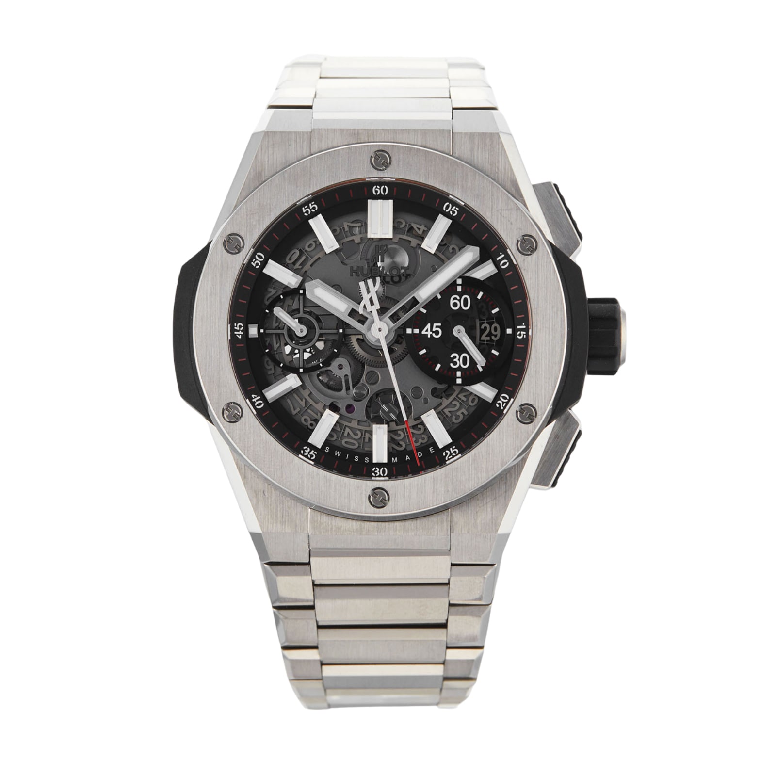 Pre-Owned Hublot Big Bang Intergrated Titanium Mens Watch 451.NX.1170.NX Pre-Owned Hublot Big Bang Intergrated Titanium Mens Watch 451.NX.1170.NX