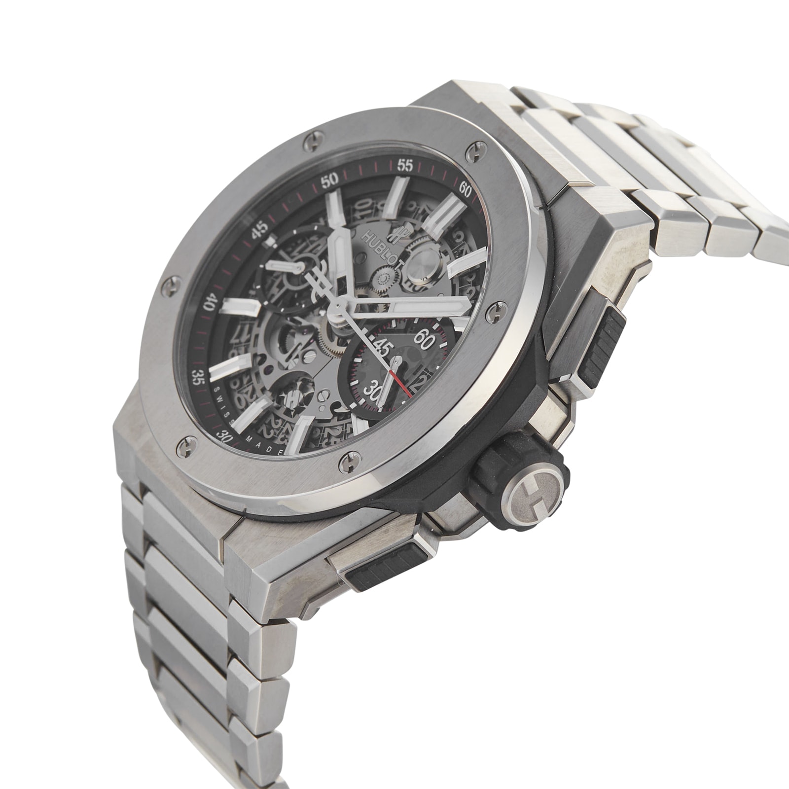 Pre-Owned Hublot Big Bang Intergrated Titanium Mens Watch 451.NX.1170.NX Pre-Owned Hublot Big Bang Intergrated Titanium Mens Watch 451.NX.1170.NX