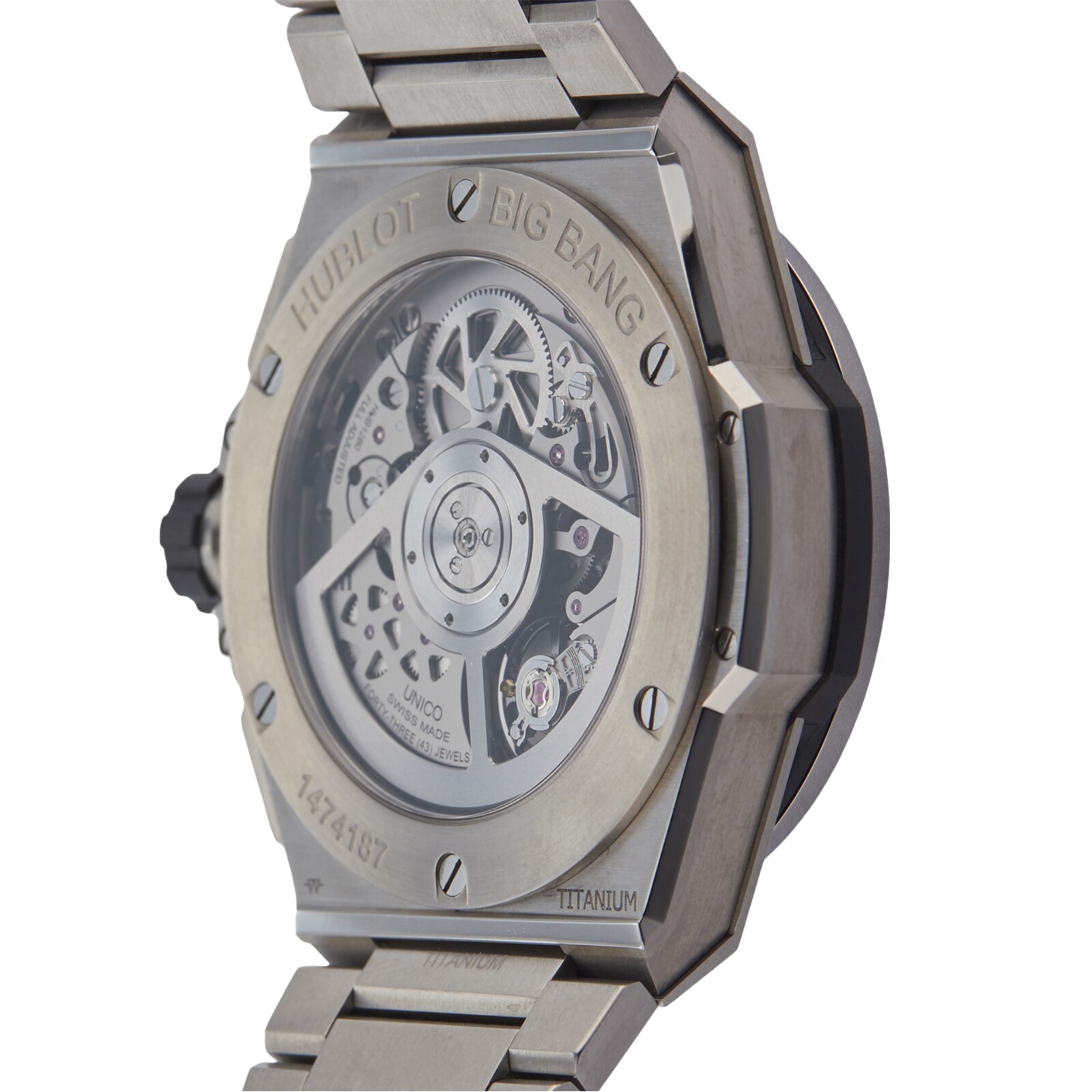 Pre-Owned Hublot Big Bang Intergrated Titanium Mens Watch 451.NX.1170.NX Pre-Owned Hublot Big Bang Intergrated Titanium Mens Watch 451.NX.1170.NX
