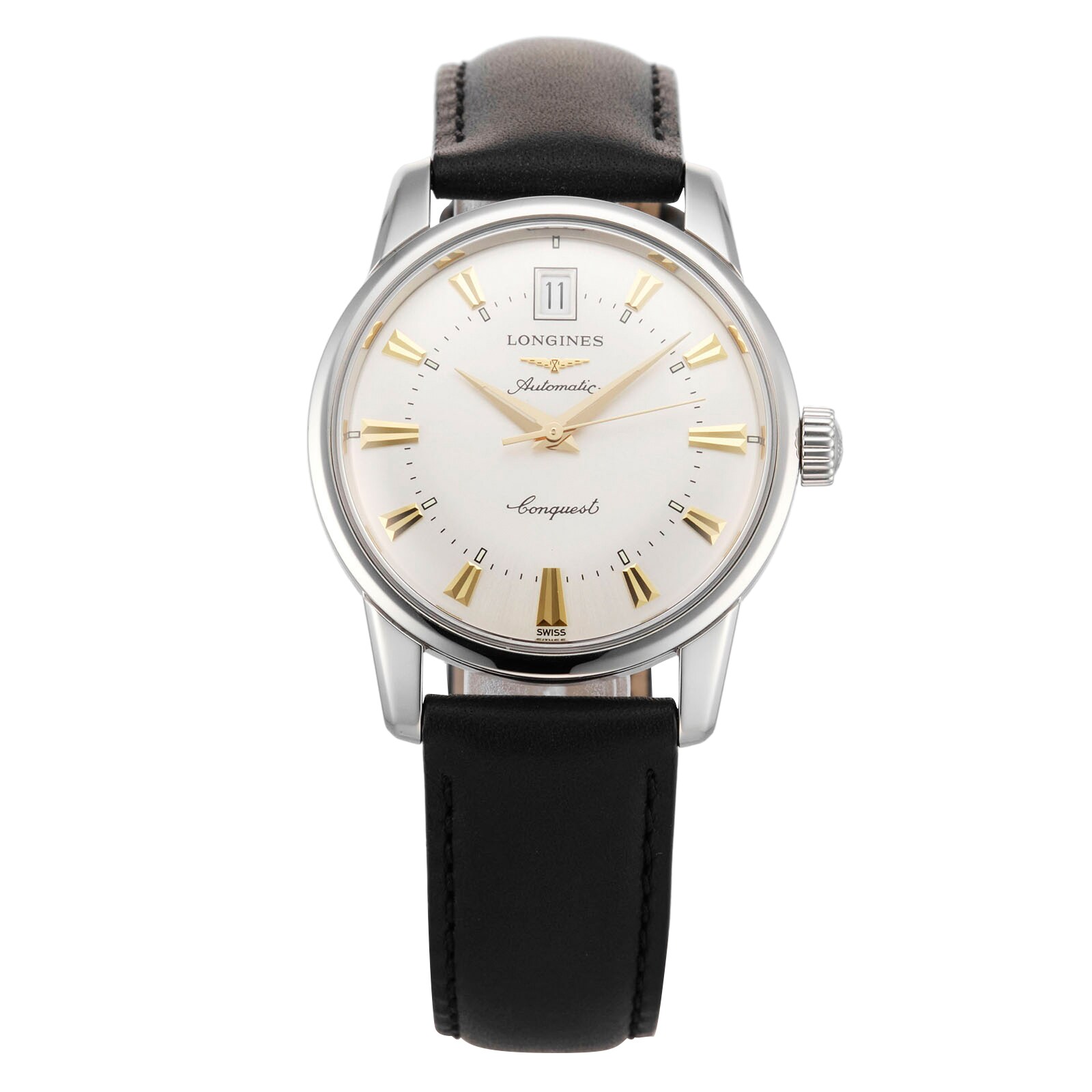 Pre-Owned Longines Conquest Heritage 35mm Mens Watch L.611.4 Pre-Owned Longines Conquest Heritage 35mm Mens Watch L.611.4