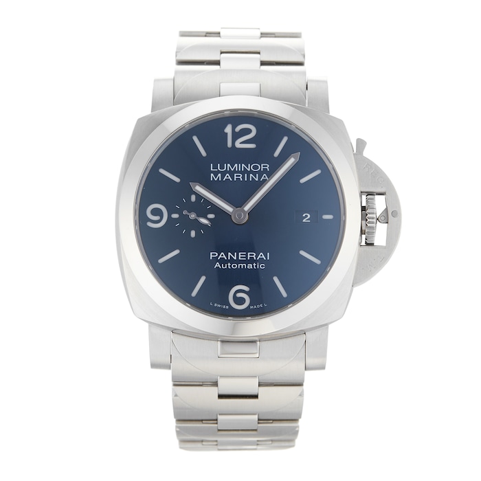 Pre-Owned Panerai Panerai Luminor Marina Specchio Blu PAM01316