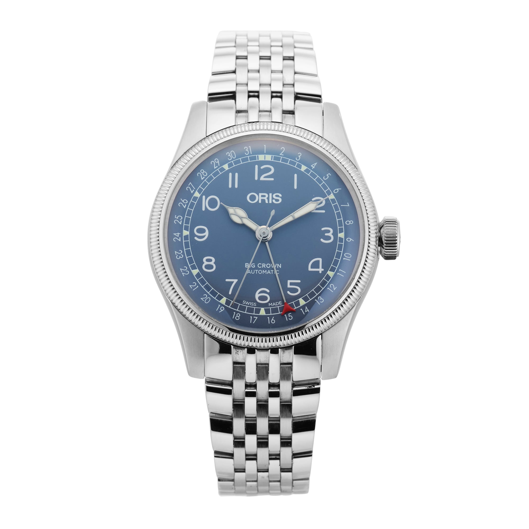 Pre-Owned Oris Big Crown Pointer Date 01 754 7741 4065-07 8 20 22