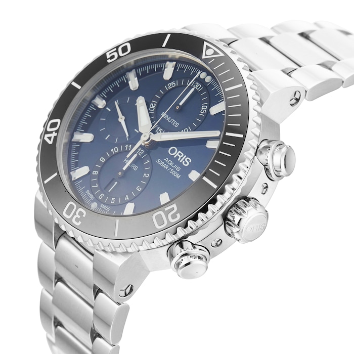Pre-Owned Oris Oris Aquis Chronograph 45.50MM Stainless Steel