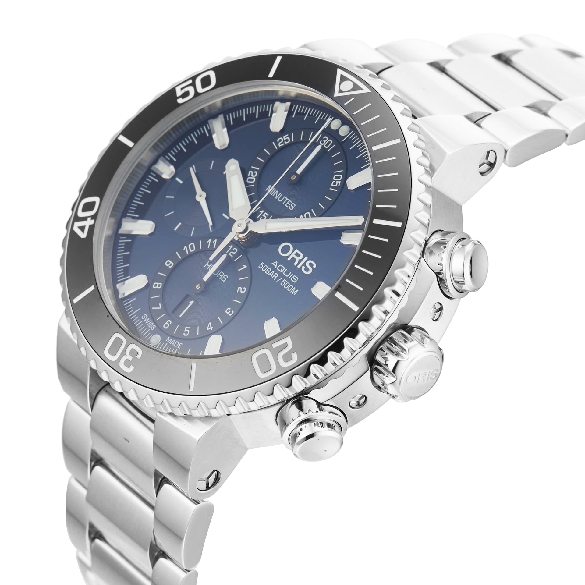 Pre-Owned Oris Oris Aquis Chronograph 45.50MM Stainless Steel