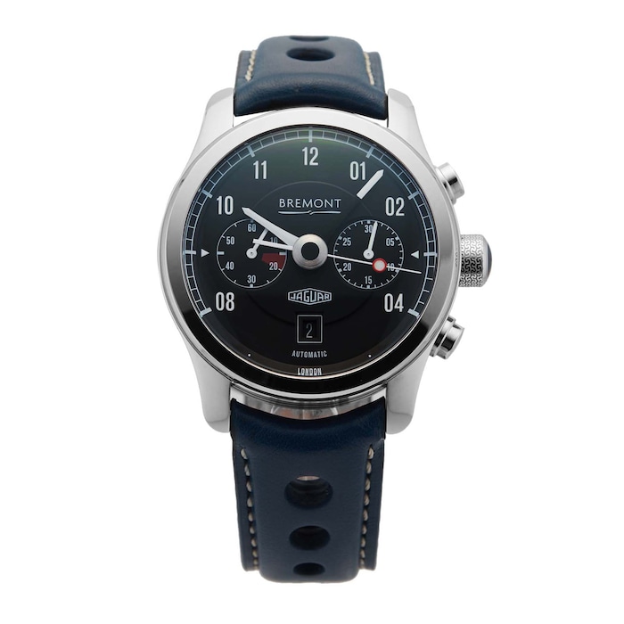 Pre-Owned Bremont Jaguar J-MKII-BK-R-S 43mm Stainless Steel