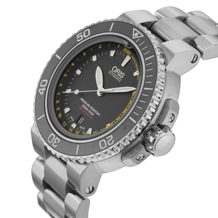 Pre-Owned Oris Aquis Depth Gauge 01 733 7675 4154-Set RS