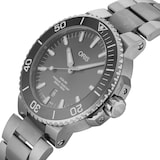 Pre-Owned Oris Aquis Titanium Date 01 733 7730 7153-07 8 24 15PEB