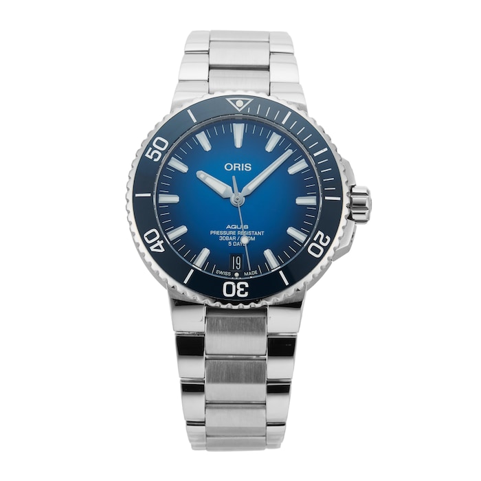 Pre-Owned Oris Aquis Date Calibre 400 43.50MM Stainless Steel 01 400 7763 4135-07 8 24 09PEB
