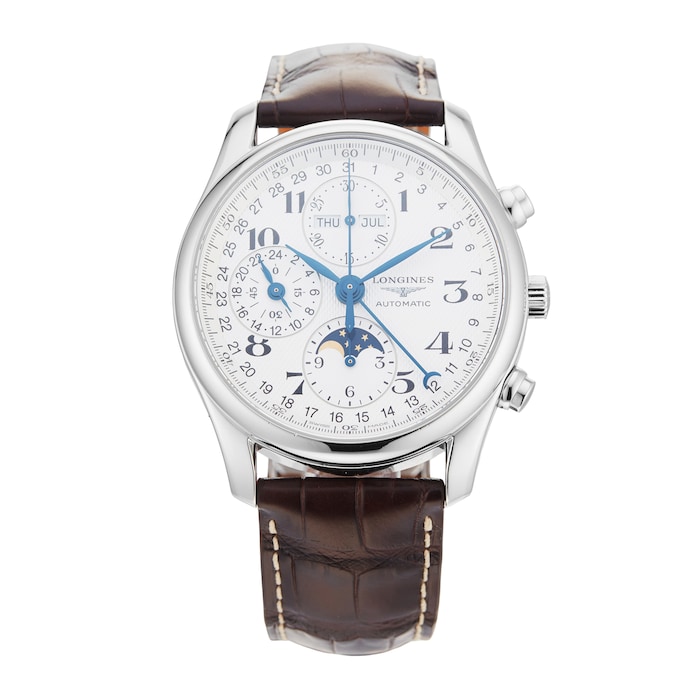 Pre-Owned Longines Master Collection Chrono Moonphase 40mm Stainless steel