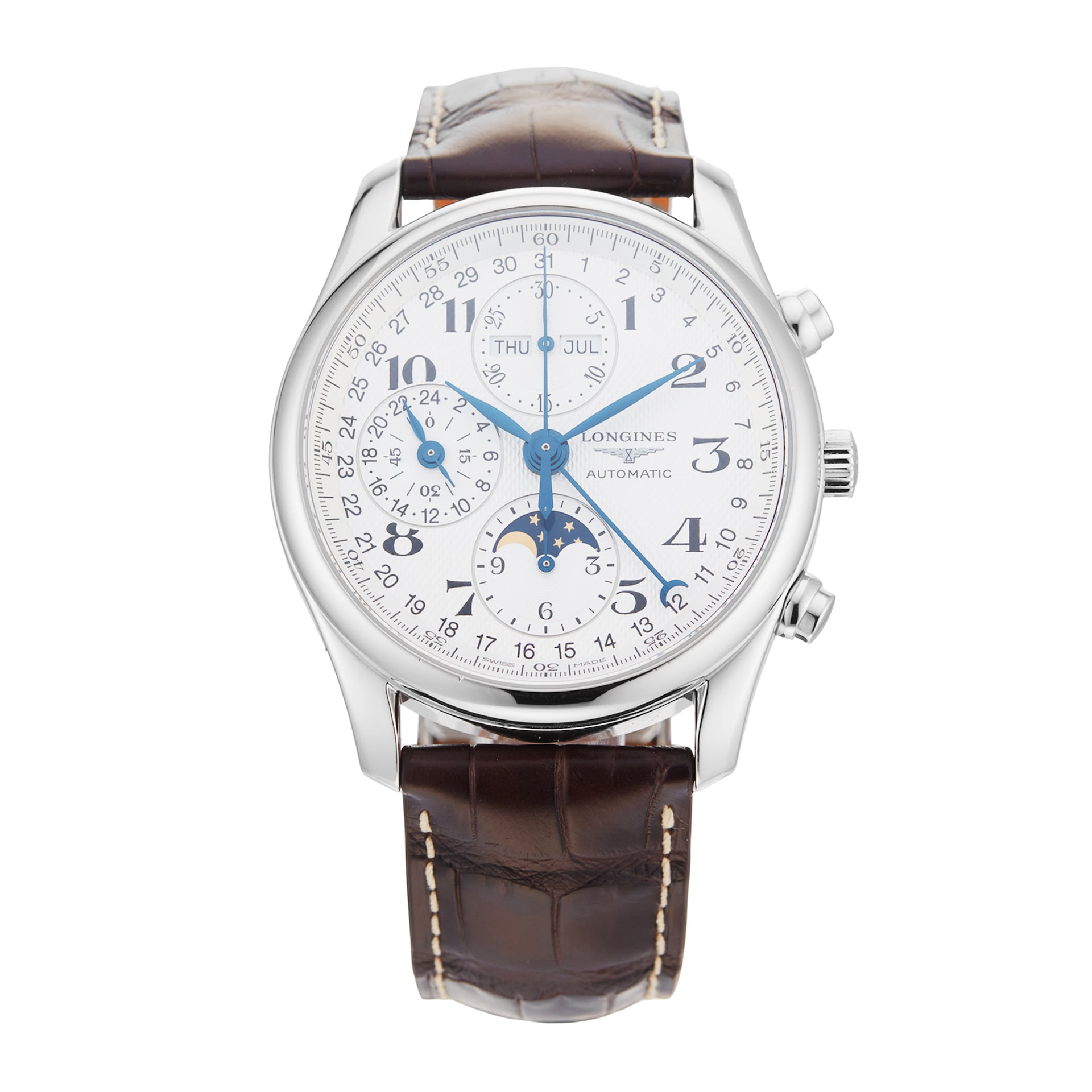 Pre-Owned Longines Master Collection Chrono Moonphase  40mm Stainless steel