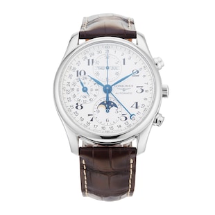 Pre-Owned Longines Master Collection Chrono Moonphase  40mm Stainless steel