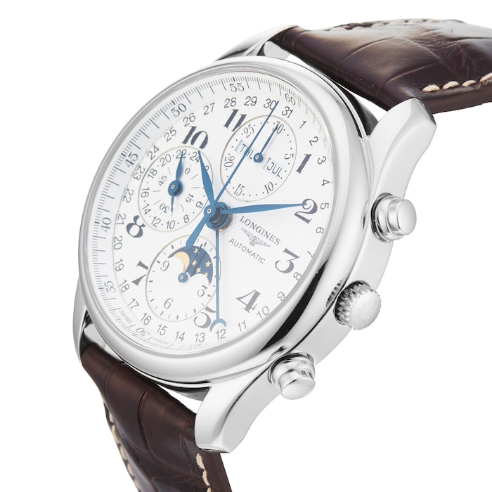 Pre-Owned Longines Master Collection Chrono Moonphase 40mm Stainless steel