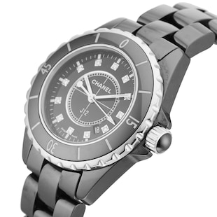 Pre-Owned Chanel J12 Quartz 33MM Ceramic  H1625