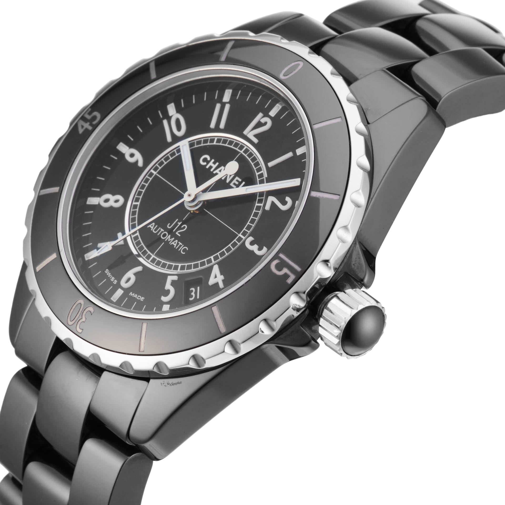 Pre-Owned Chanel J12 42mm Stainless Steel and Ceramic Pre-Owned Chanel J12 42mm Stainless Steel and Ceramic