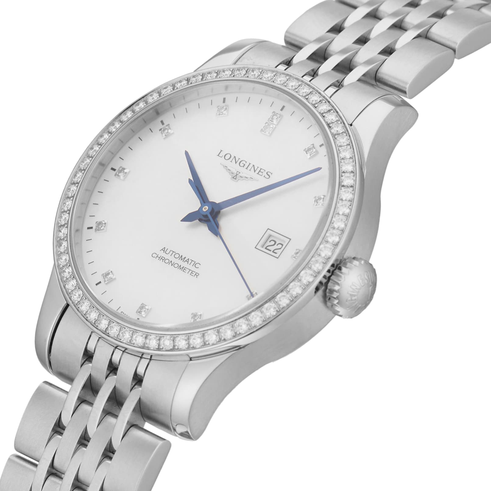 Pre-Owned Longines Record 30MM Stainless Steel