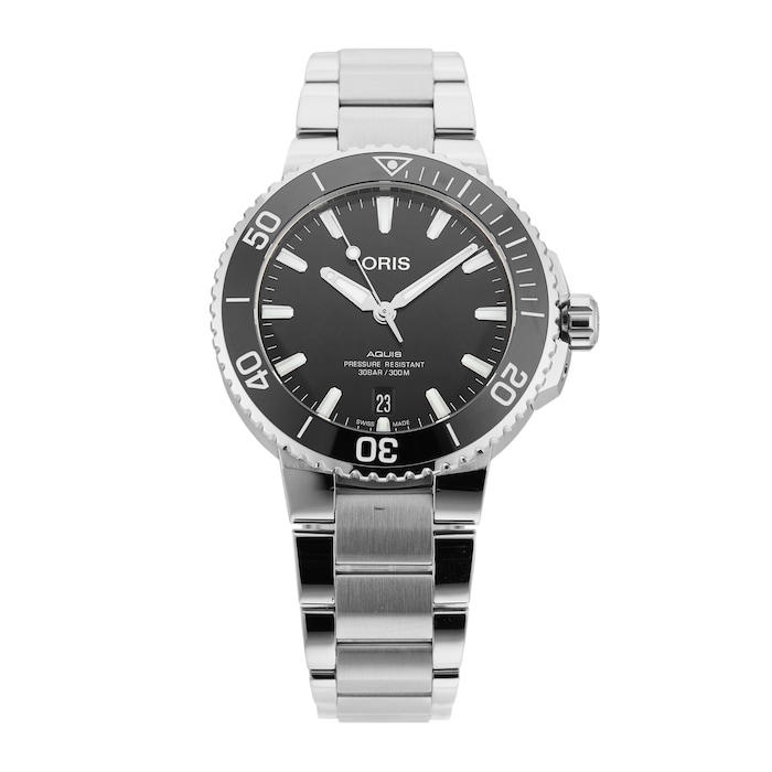 Pre-Owned Oris Aquis Date 01 733 7732 4134-07 8 21 05PEB