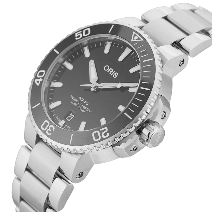 Pre-Owned Oris Aquis Date 01 733 7732 4134-07 8 21 05PEB