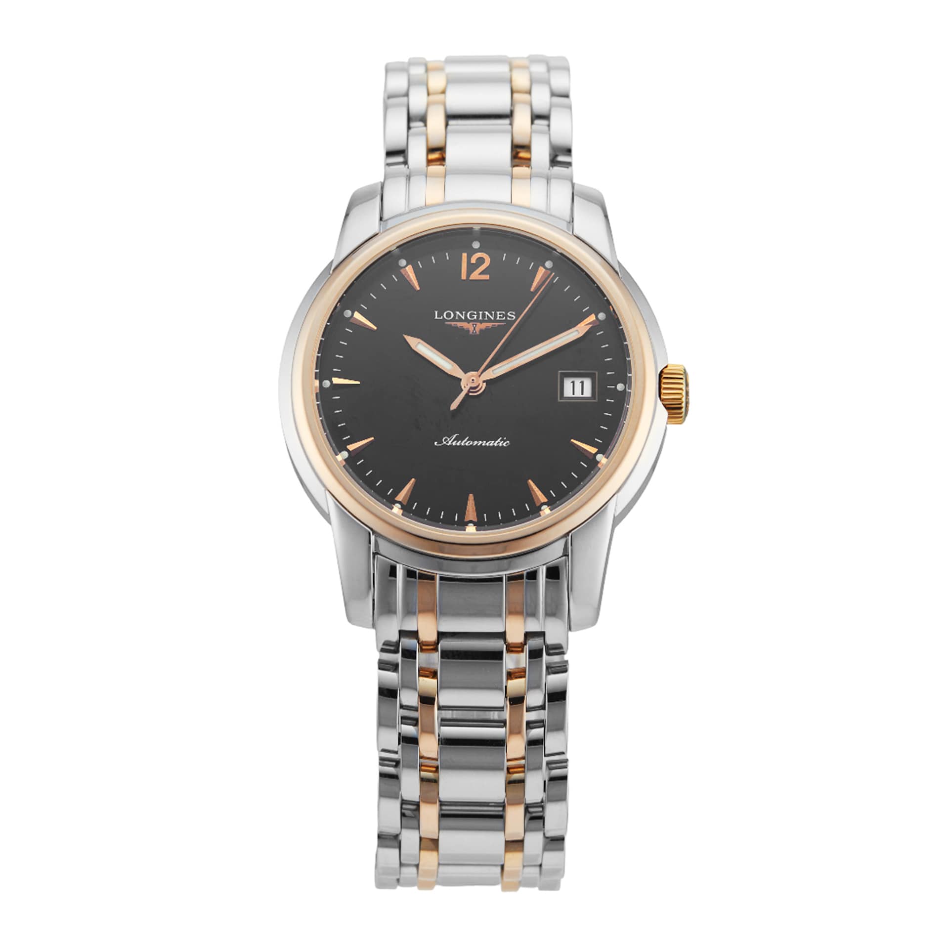Pre-Owned Longines Saint-Imier 38.5mm Stainless Steel and Rose Gold