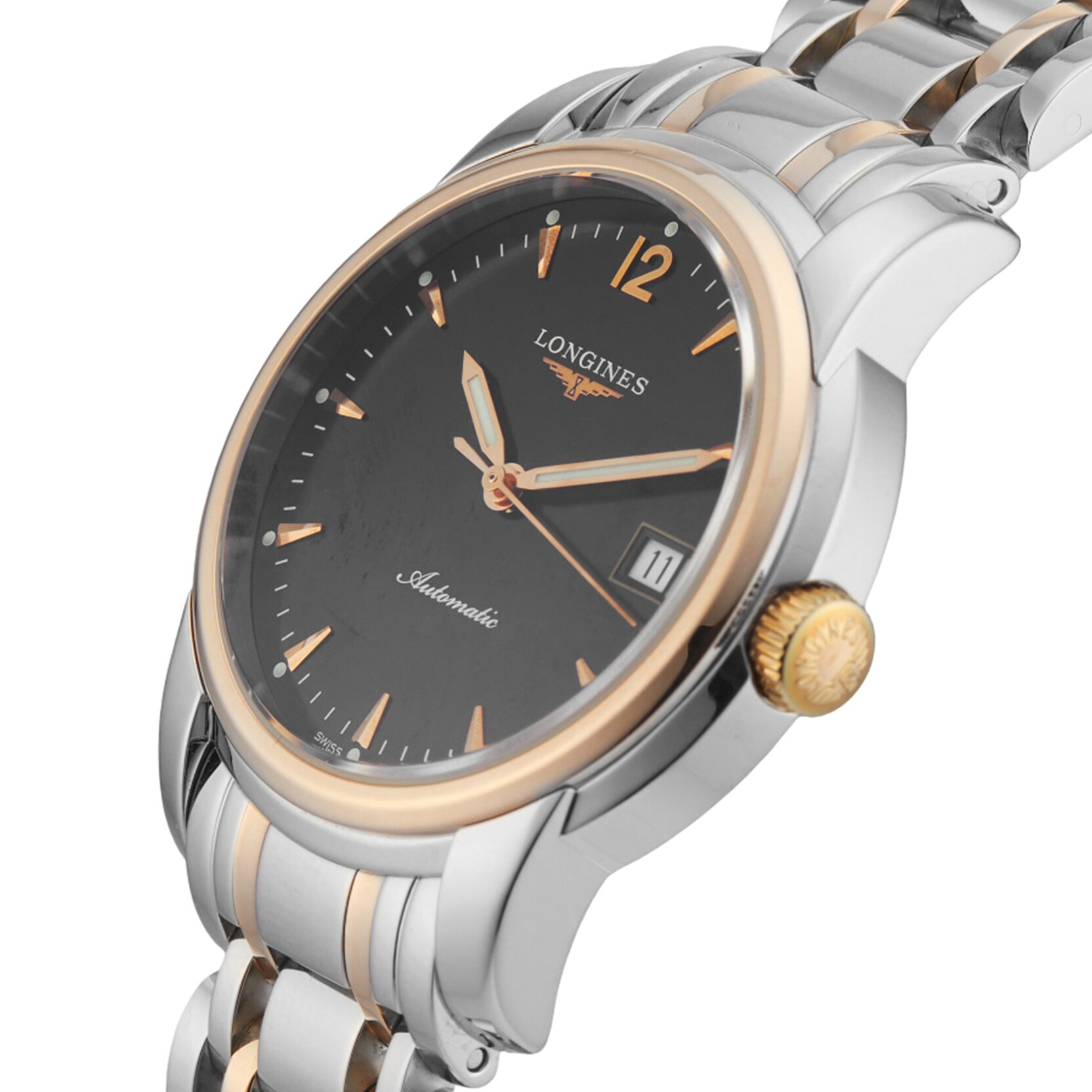 Pre-Owned Longines Saint-Imier 38.5mm Stainless Steel and Rose Gold Pre-Owned Longines Saint-Imier 38.5mm Stainless Steel and Rose Gold