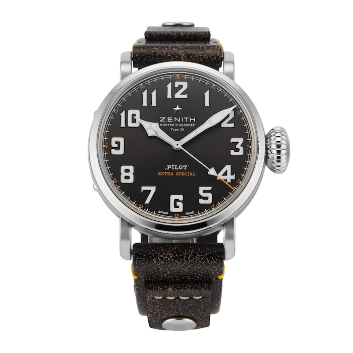 Pre-Owned Zenith Pilot Type 20 Rescue 45MM Stainless Steel 03.2434.679/20.I010