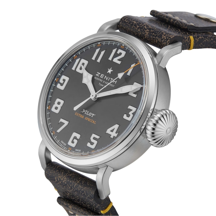 Pre-Owned Zenith Pilot Type 20 Rescue 45MM Stainless Steel 03.2434.679/20.I010