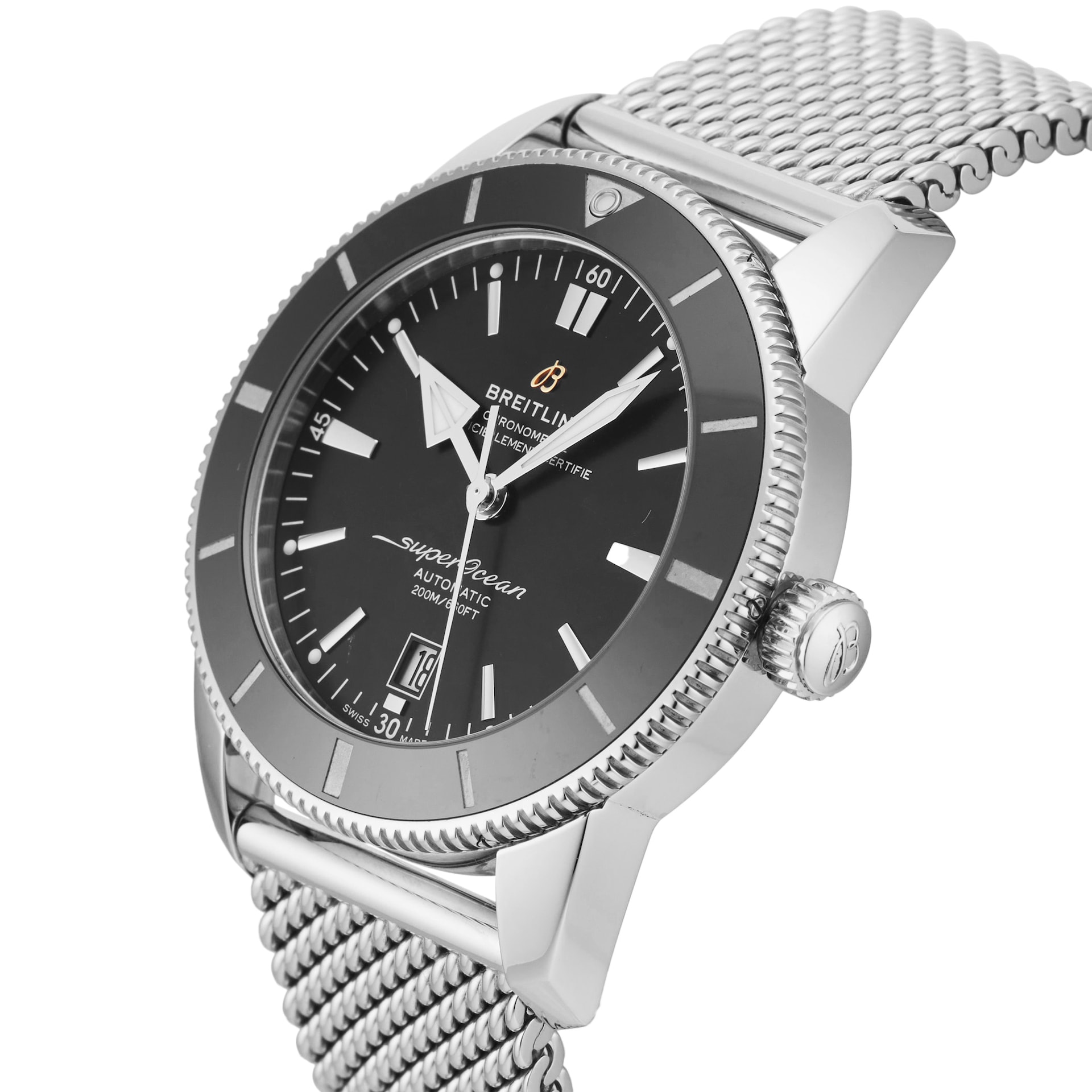 Pre-Owned Breitling Superocean Heritage B20 Automatic 46mm Stainless Steel AB2020121B1A1