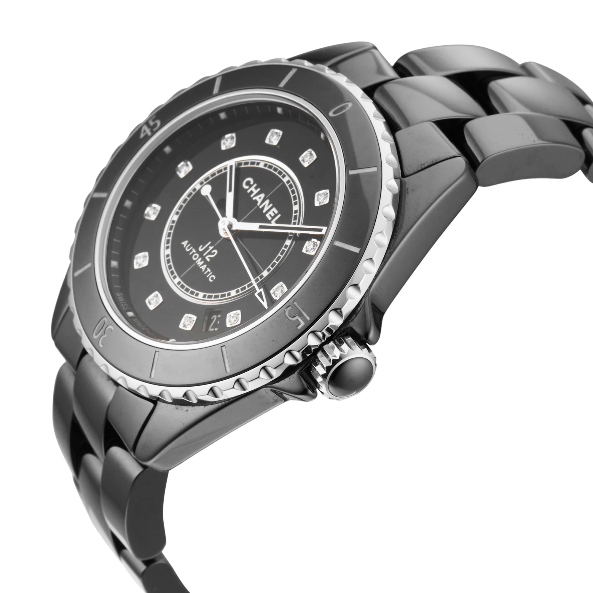 Pre-Owned Chanel Chanel J12 Watch Calibre 12.1 38mm Ceramic