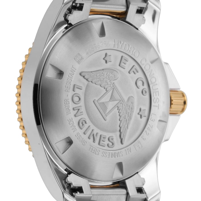 Pre-Owned Longines Hydroconquest 41mm Stainless Steel and Yellow Gold